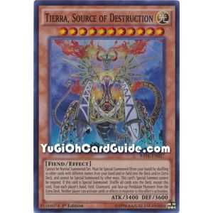 Tierra, Source of Destruction (Super Rare) – Raging Tempest | Carta YUGIOH en México