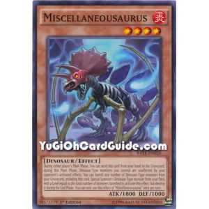 Miscellaneousaurus (Common) – Raging Tempest | Carta YUGIOH en México
