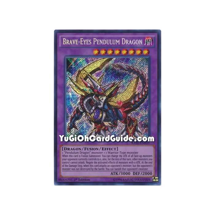 Brave-Eyes Pendulum Dragon (Secret Rare) – Raging Tempest | Carta YUGIOH en México