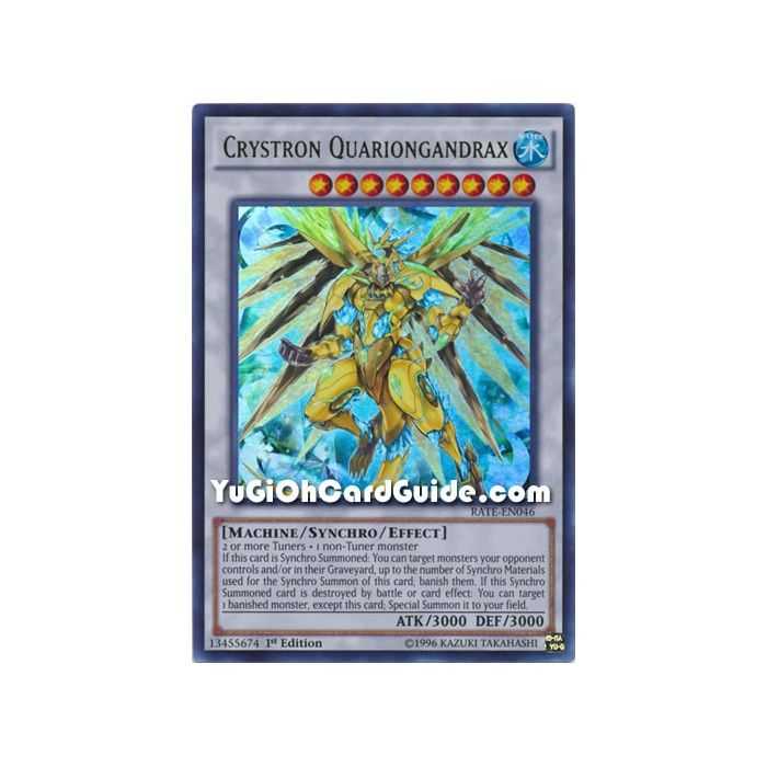 Crystron Quariongandrax (Ultra Rare) – Raging Tempest | Carta YUGIOH en México