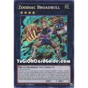 Zoodiac Broadbull (Secret Rare) – Raging Tempest | Carta YUGIOH en México