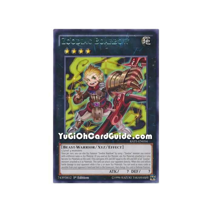 Zoodiac Boarbow (Rare) – Raging Tempest | Carta YUGIOH en México