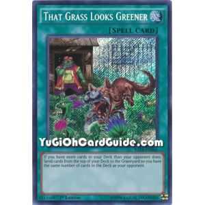 That Grass Looks Greener (Secret Rare) – Raging Tempest | Carta YUGIOH en México