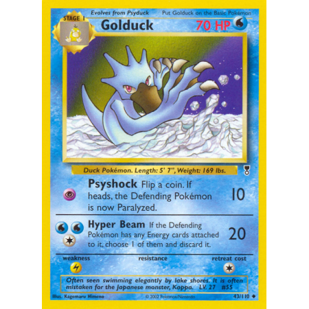 Golduck (Reverse Holo)