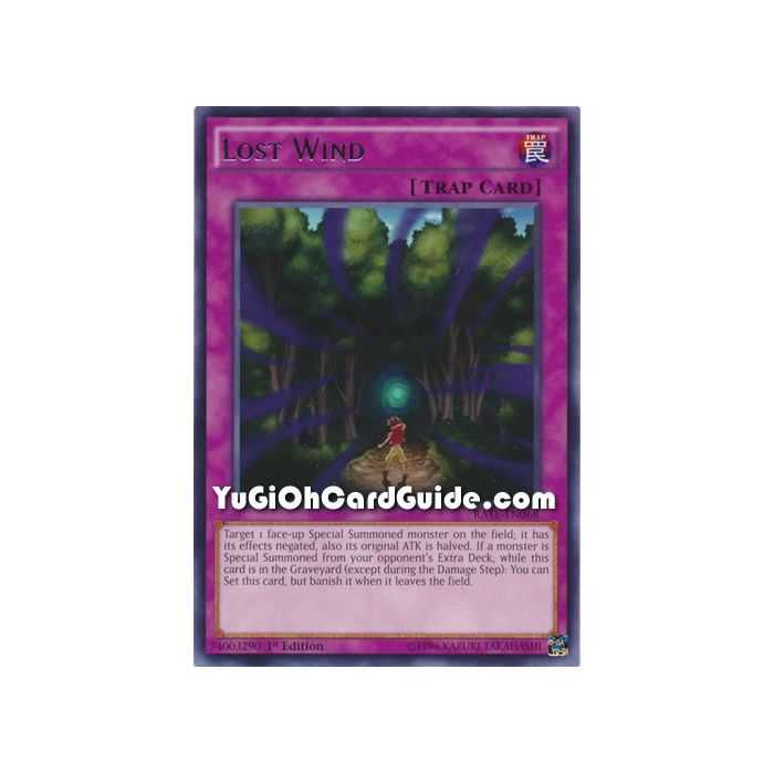 Lost Wind (Rare) – Raging Tempest | Carta YUGIOH en México