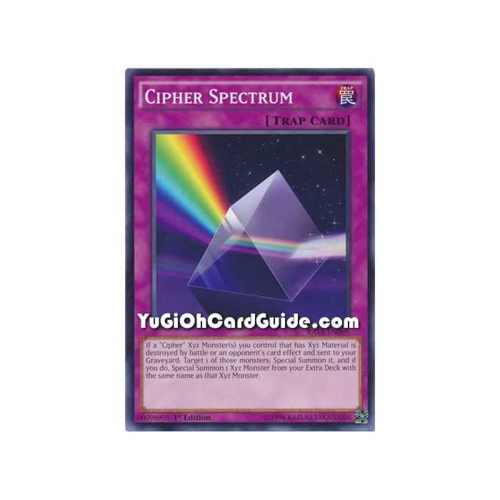 Cipher Spectrum (Common) – Raging Tempest | Carta YUGIOH en México
