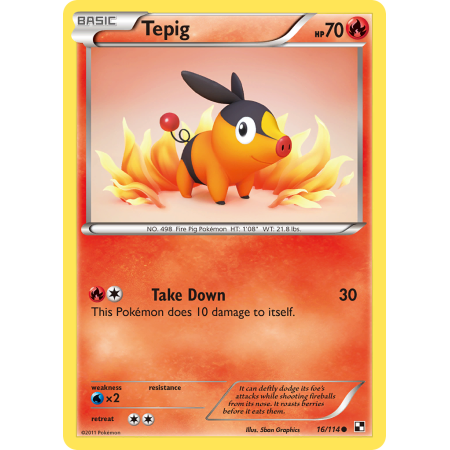 Tepig (Reverse Holo)
