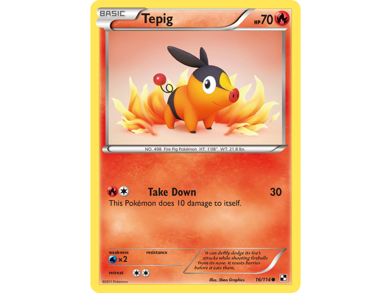 Tepig (Reverse Holo)