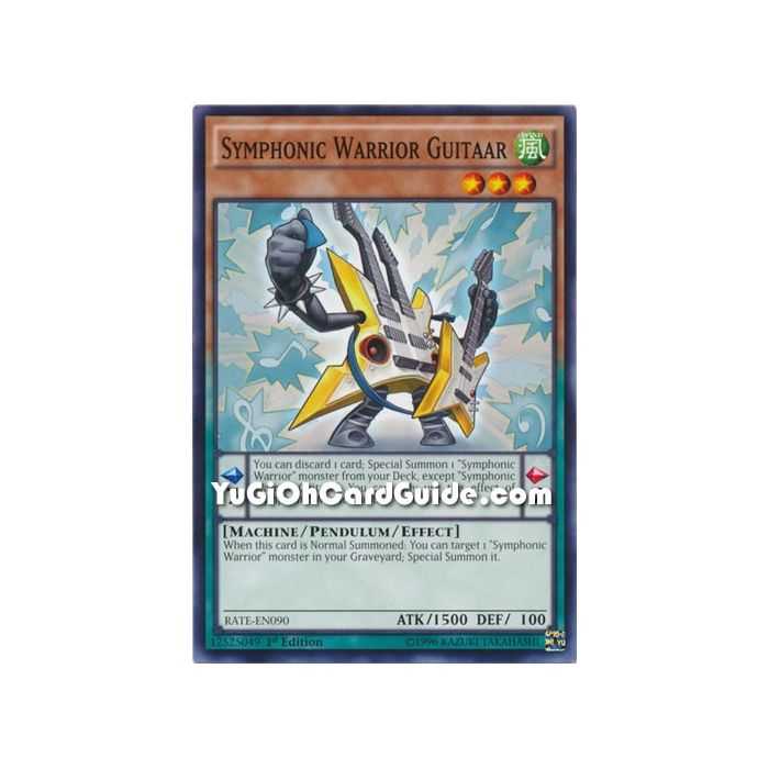 Symphonic Warrior Guitaar (Common) – Raging Tempest | Carta YUGIOH en México