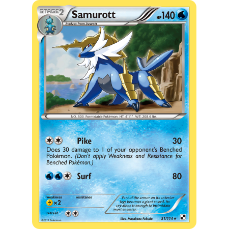 Samurott (Reverse Holo)