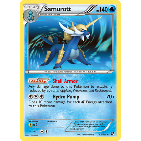 Samurott (Reverse Holo)