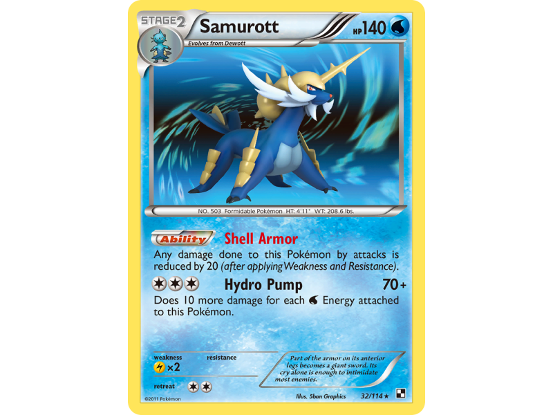 Samurott (Reverse Holo)