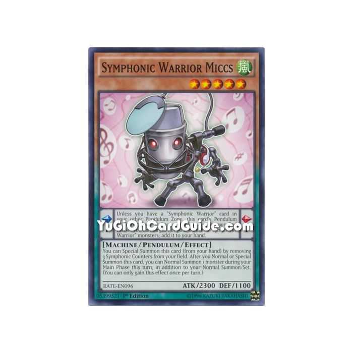 Symphonic Warrior Miccs (Common) – Raging Tempest | Carta YUGIOH en México