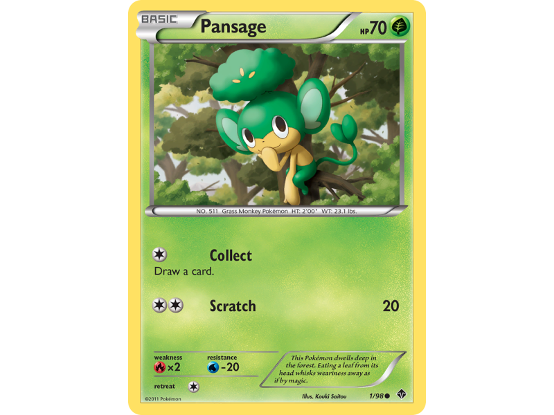 Pansage (Reverse Holo)