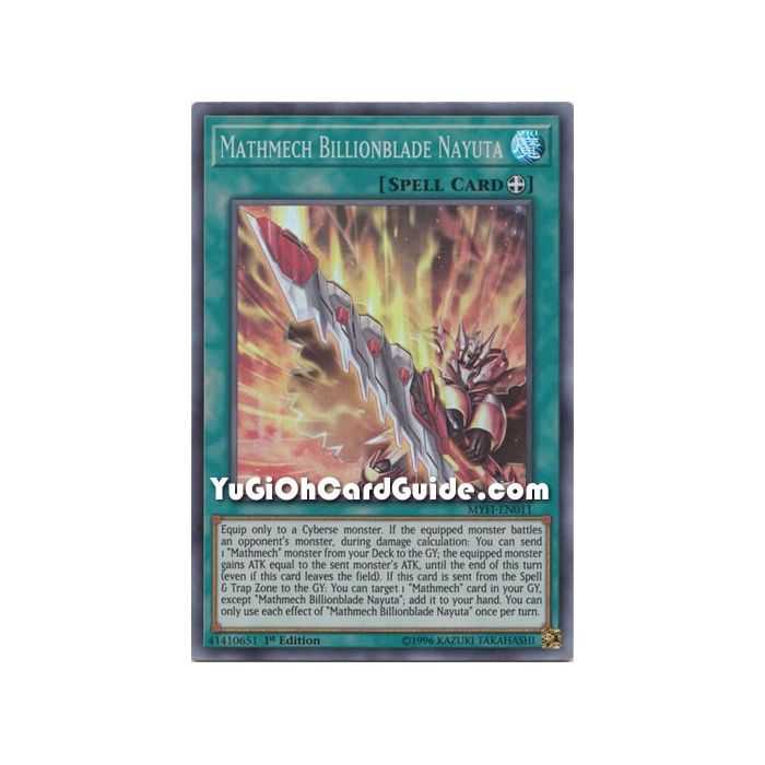Mathmech Billionblade Nayuta (Super Rare) – Mystic Fighters | Carta YUGIOH en México