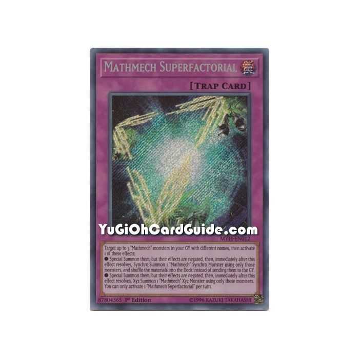 Mathmech Superfactorial (Secret Rare) – Mystic Fighters | Carta YUGIOH en México