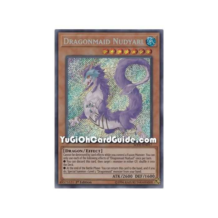 Dragonmaid Nudyarl (Secret Rare) – Mystic Fighters | Carta YUGIOH en México