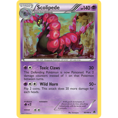 Scolipede (Reverse Holo)