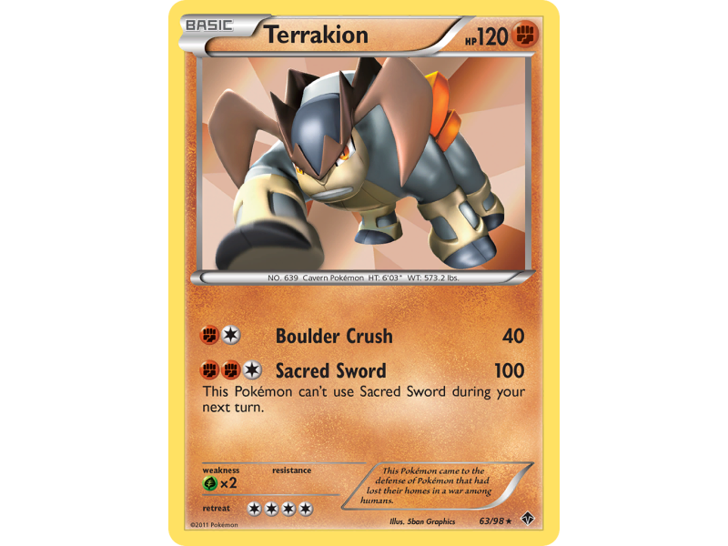 Terrakion (Reverse Holo)