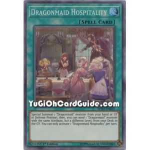 Dragonmaid Hospitality (Super Rare) – Mystic Fighters | Carta YUGIOH en México