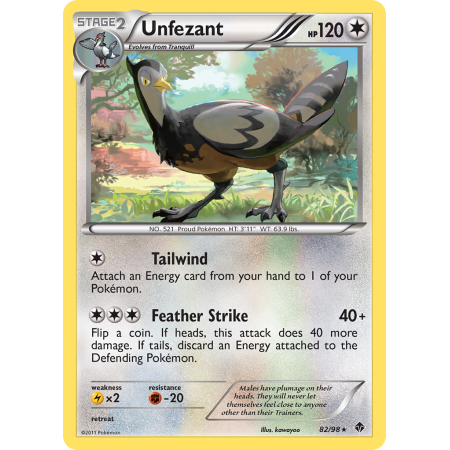 Unfezant (Reverse Holo)