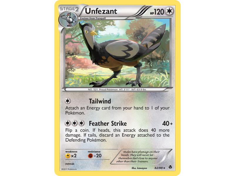 Unfezant (Reverse Holo)