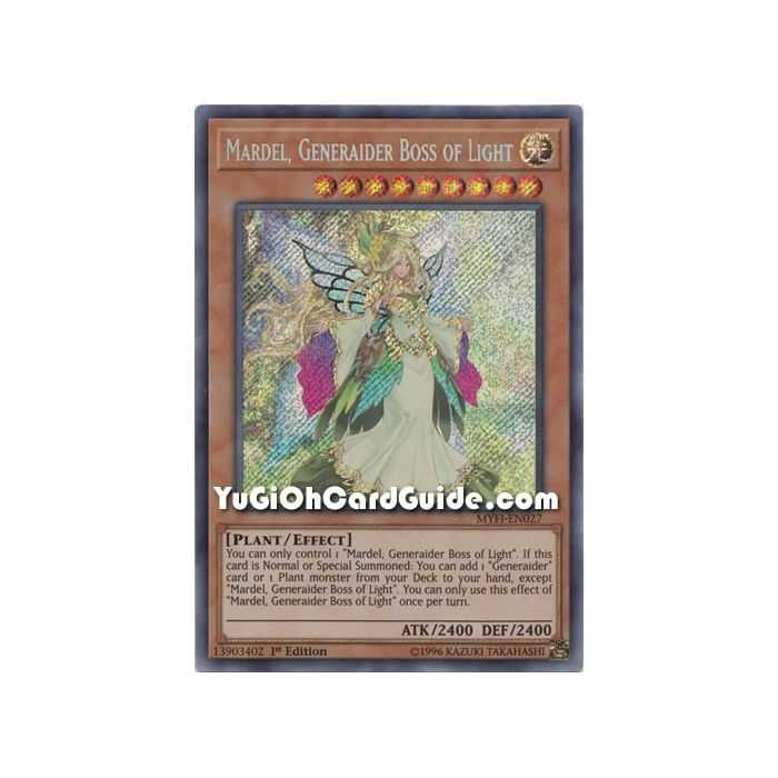 Mardel, Generaider Boss of Light (Secret Rare) – Mystic Fighters | Carta YUGIOH en México