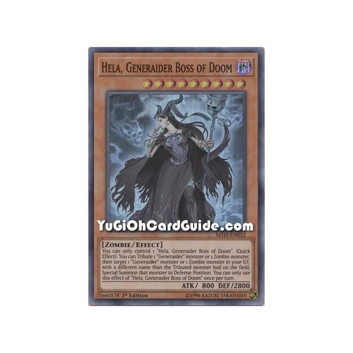 Hela, Generaider Boss of Doom (Super Rare) – Mystic Fighters | Carta YUGIOH en México