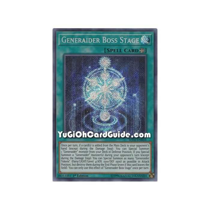 Generaider Boss Stage (Secret Rare) – Mystic Fighters | Carta YUGIOH en México