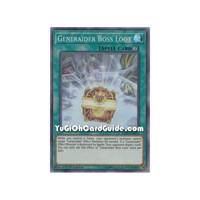 Generaider Boss Loot (Super Rare) – Mystic Fighters | Carta YUGIOH en México