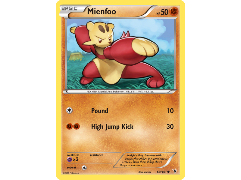 Mienfoo (Reverse Holo)