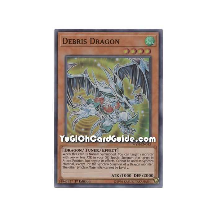 Debris Dragon (Super Rare) – Mystic Fighters | Carta YUGIOH en México
