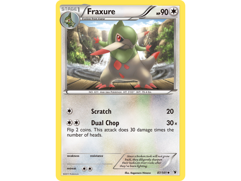 Fraxure (Reverse Holo)