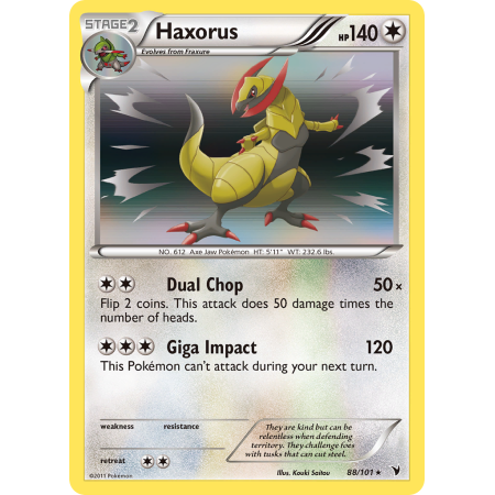 Haxorus (Reverse Holo)