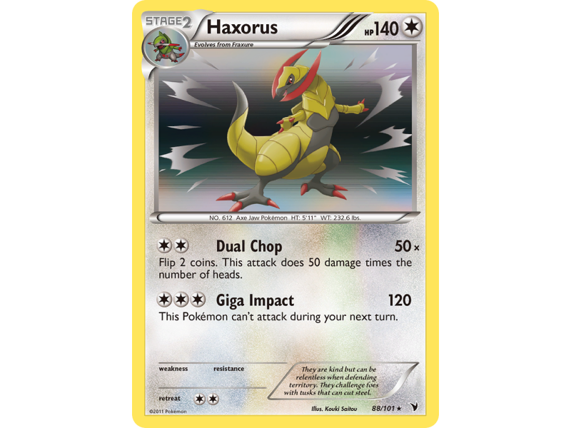 Haxorus (Reverse Holo)