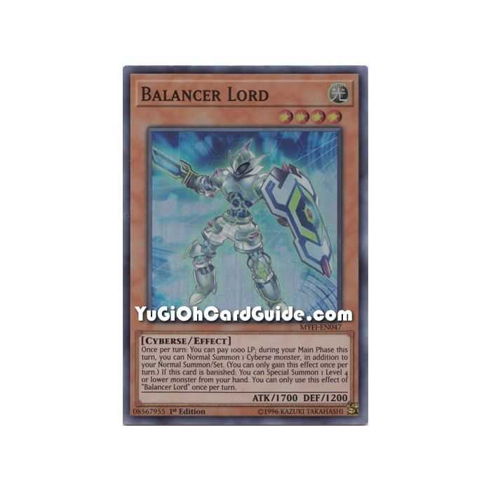 Balancer Lord (Super Rare) – Mystic Fighters | Carta YUGIOH en México