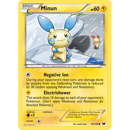 Minun (Reverse Holo)