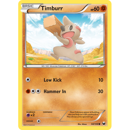 Timburr (Reverse Holo)