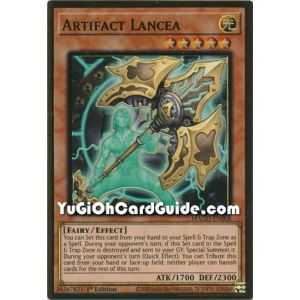 Artifact Lancea (Premium Gold Rare) – Maximum Gold | Carta YUGIOH en México