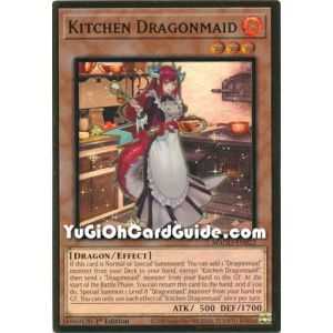 Kitchen Dragonmaid (Premium Gold Rare) – Maximum Gold | Carta YUGIOH en México