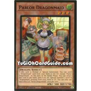 Parlor Dragonmaid (Premium Gold Rare) – Maximum Gold | Carta YUGIOH en México