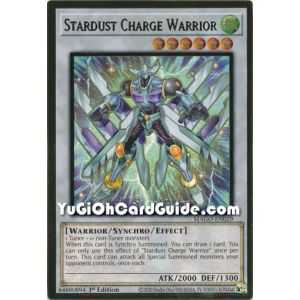 Stardust Charge Warrior (Premium Gold Rare) – Maximum Gold | Carta YUGIOH en México