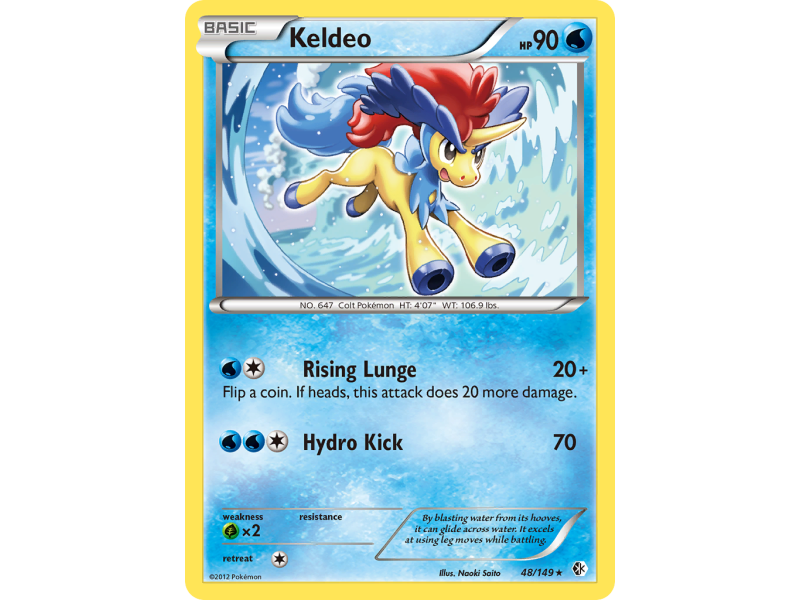 Keldeo (Reverse Holo)