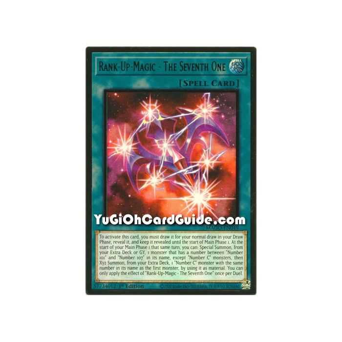 Rank-Up-Magic - The Seventh One (Premium Gold Rare) – Maximum Gold | Carta YUGIOH en México