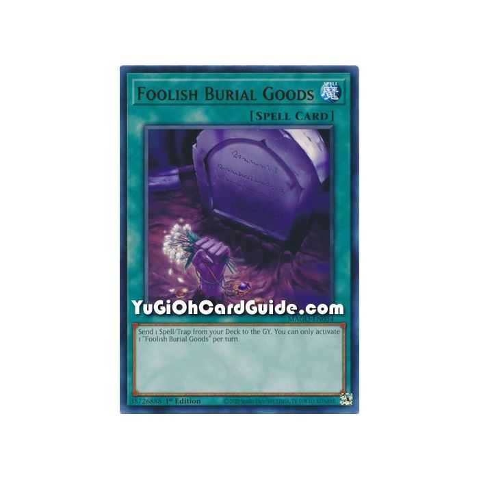 Foolish Burial Goods (Rare) – Maximum Gold | Carta YUGIOH en México