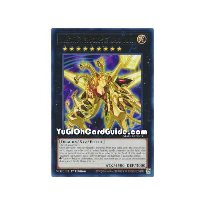 Number C107: Neo Galaxy-Eyes Tachyon Dragon (Rare) – Maximum Gold | Carta YUGIOH en México