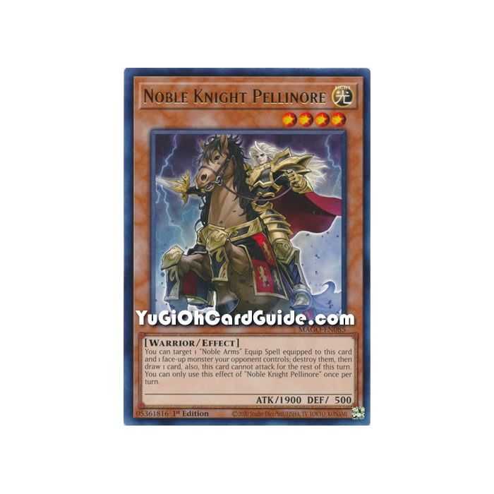 Noble Knight Pellinore (Rare) – Maximum Gold | Carta YUGIOH en México