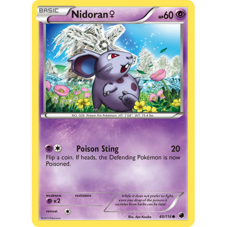 Nidoran ♀ (Reverse Holo)