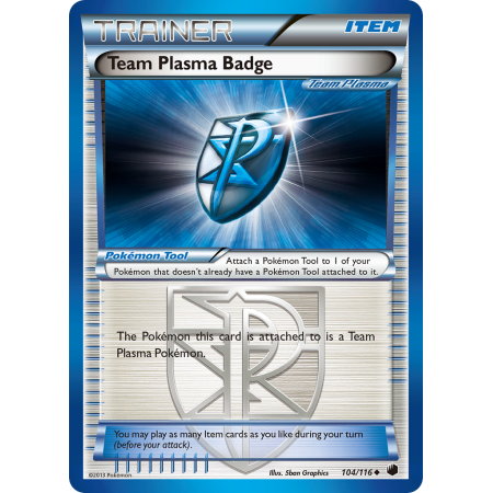 Team Plasma Badge (Reverse Holo)