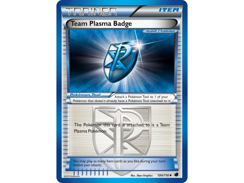 Team Plasma Badge (Reverse Holo)